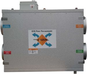 Lüftungsgerät Cwp 650/250 Ion16 - Gegenstromrekuperator 1200M3/H + Steuerung + Ionisator