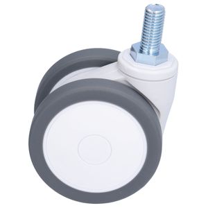 3in Caster Wheel TPR univerzálne kolesá s M12 závitovým stonkom Náhradné diely pre kancelárske stoličky