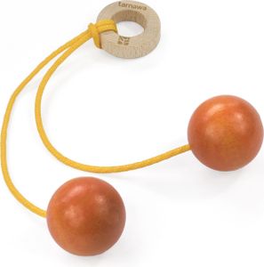 Klick Klack Holzspielzeug Kugeln aus Holz Farbe orange