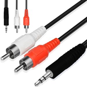 Klinke zu Cinch RCA Kabel Aux auf 2 Chinch 3,5mm Klinken Cinch 150cm Lang Stecker Hi-Fi Receiver Audiogeräte Adapterkabel Kopfhörerbuchsen Y-Audiokabel Retoo