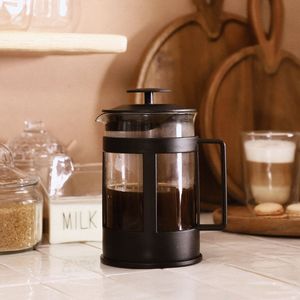 HOMLA Brauer Kaffee Teezubereiter Teekocher Kombigerät Kaffeezubereiter Kunststoff Rostfreier Schwarz 0,8L