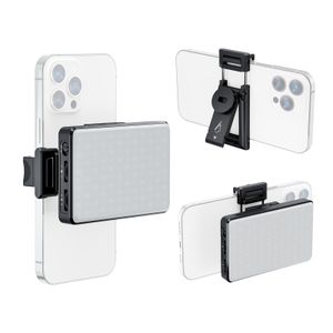 Taschen-Clip-on-LED-Videoleuchte, Computer-Tablet, Handy-Videokonferenzleuchte, 2500 K-9000 K, dimmbar, integrierter Akku fuer Online-Meetings, Live-Streaming, Selfie