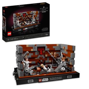 LEGO 75339 Star Wars Müllpresse im Todesstern – Diorama Fanartikel, Set für Erwachsene, baubares Deko-Modell aus Eine neue Hoffnung, Geschenk