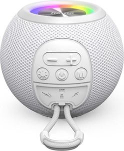 Hama - Bluetooth® Speaker Ball Shape Lautsprecher, 5 Lichtmodi, 5 W, Farbe white