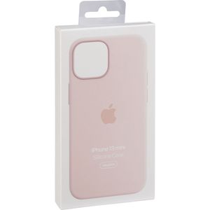 Apple iPhone 13 mini Silicone Case, MagSafe - Chalk Pink