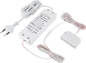 12V MINI-AMP - Napájacia jednotka 33W so 6-cestným rozdeľovačom - biela