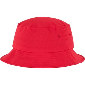 Flexfit Cotton Twill Bucket Hat, Größe:one size, Farbe:red