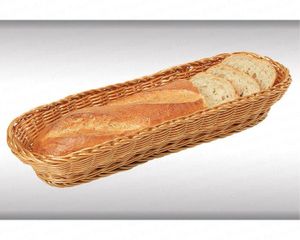 Kesper - Baguettekorb aus Kunststoffgeflecht 42 x 13,5 x 7 cm