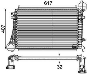 Mahle | Ladeluftkühler BEHR *** PREMIUM LINE *** (CI 167 000P) passend für Seat, VW, Audi, Skoda