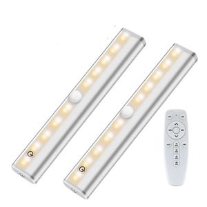 INF LED-Lichtleisten mit Fernbedienung 2er-Pack Silber