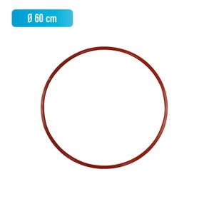 Grevinga® Gymnastikreifen aus Kunststoff (60cm, Rot)