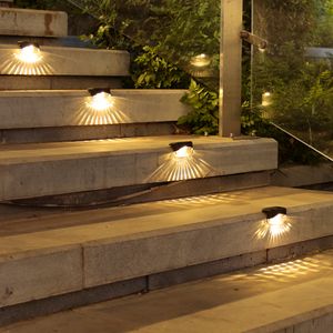 8x Solar Schritt Lichter Led Solar Garten Lampe für Terrasse Treppen Garten pathway Schritt Hof (warmlicht)