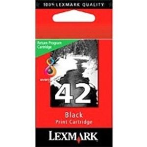 Lexmark #42 Black Return Program Print Cartridge, 98 mm, 70 mm, 38 mm