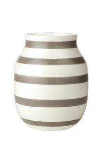 Kähler Design - Omaggio Vase H 20 cm warm grau