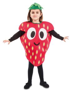 Freches Früchtchen Kostüm Erdbeere für Kinder