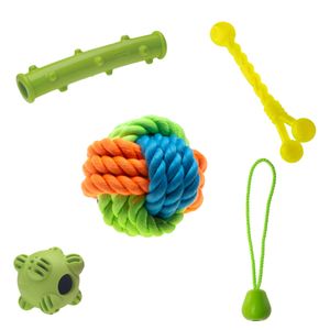 Farbenfrohe und Vielseitige Spielzeugauswahl für die Dentalpflege und das Spiel Ihres Hundes - Set 17