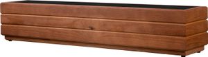 ALFALUX Blumenkasten Blumentöpfe Pflanzkasten Holz Pflanzkübel NUSS 90x17x17cm
