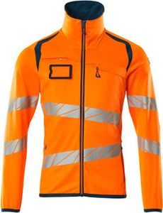 MASCOT® Fleecepullover mit Reißverschluss 19103-315-1444 Hi-vis Orange/Dunkelpetroleum 5XL