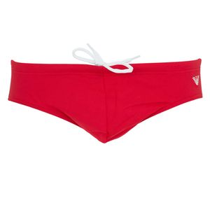 Emporio Armani Herren Bade Brief Slip Beachwear Badehose 46 (S) Rot