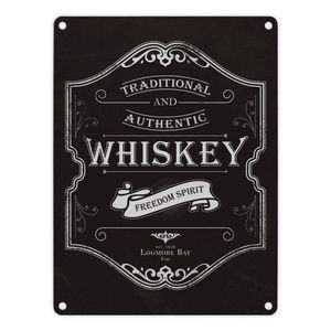 Whiskey Logo Schild Blechschild Aluminiumschild Emailleschild