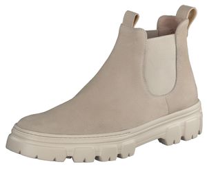 Paul Green Chelsea Boots - Beige Nubukleder Größe: 40.5 Normal