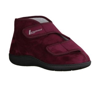 Hoher Medizinschuh Liromed 477-20Z6, Uni, Bordo, Mikrofaser, NEU - Herrenschuhe Prophylaxe Diabetiker, Rot