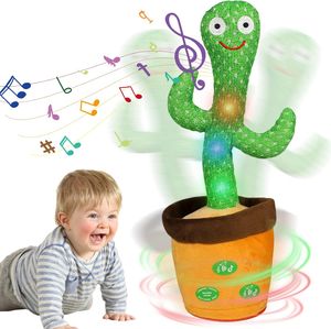 FNCF Sprechender Kaktus,Kaktus Spielzeug Nachsprechen Singender Tanzender Kaktus Plüschtier mit 120 Liedern,Wiederholen Sie,was Sie Sagen,Geschenke für Kinder und Heimdekoration