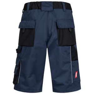 NITRAS Motion TEX Plus Kurze Arbeitshose - Arbeits-Bermudas für Damen & Herren Marineblau / Schwarz 52