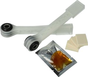 vhbw 2x Stoßdämpfer kompatibel mit Siemens IQ500, IQ300, IQ700, WA14LQ, WB44UM, IQ590, WA14LP, IQ800, WB45UL, IQ890, WB45UM Waschmaschine - 90 N