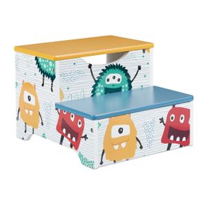 relaxdays Tritthocker für Kinder Monster relaxdays Tritthocker für Kinder Monster
