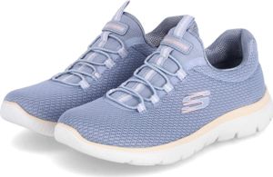 Skechers Damen Slipper SUMMER BLUSH Blau Textil vegan waschbar Größe: 40 Skechers Damen Slipper SUMMER BLUSH Blau Textil vegan waschbar Größe: 40