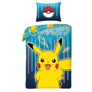 Bavlnené posteľné obliečky Pokémon Pikachu