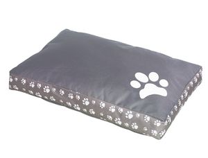 NOBBY Komfortkissen eckig Classic "Zampa", grau - braun, 105 x 65 x 10 cm