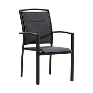 NABBI Záhradná stolička Vita - čierna