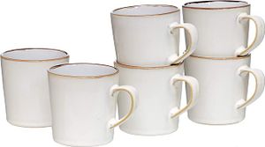 Ritzenhoff und Breker Kaffeebecher Kaffeetassen Tassen Set 6 teilig Weiß