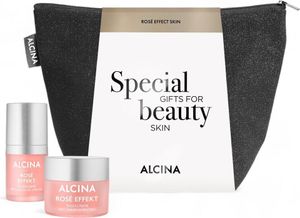 Alcina Geschenkset Rose Effekt Skin - Tagescreme 50ml + Augencreme 15ml + Tasche