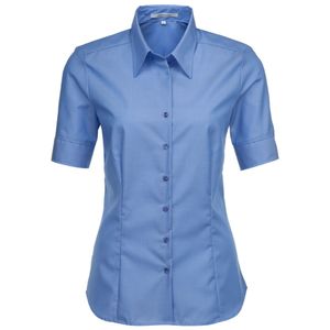 Seidensticker Damen Bluse Business T-Shirt Oberteil Shirt kurzarm, Größe:38, Farbe:Mid Blue