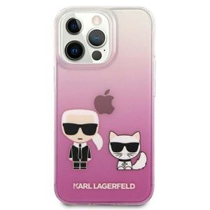Karl Lagerfeld KLHCP13LCKTRP hard silikonové pouzdro iPhone 13 / 13 Pro 6.1" pink Karl & Choupette