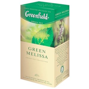 Greenfield Grüntee mit Melisse 25 Teebeutel Tee herbal Tea Green Melissa