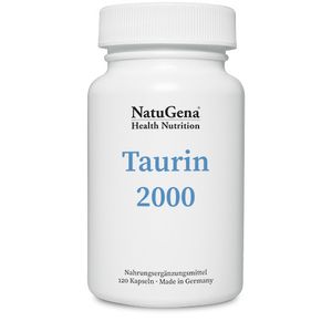 NatuGena Taurin 2000 | 120 Kapseln | Essentielle Unterstützung für Herz, Gehirn und Augen