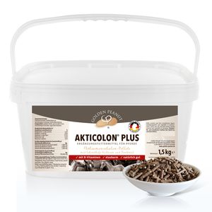 GOLDEN PEANUT Akticolon® Plus Flohsamenpellets 1,5 kg – Bentonit, prebiotisch, Vitamin B Komplex, natürlich, das Original
