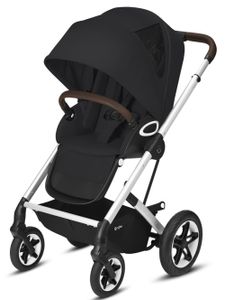 CYBEX Talos S Lux Outdoor-Kinderwagen, Cybex Kinderwagen Gestell:Silver, Farbe:Deep Black