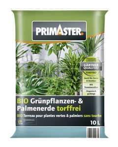 Primaster Bio Grünpflanzen- & Palmenerde torffrei 10 L