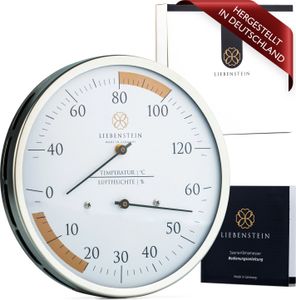 Liebenstein Sauna Thermometer & Hygrometer- Germany Liebenstein Sauna Thermometer & Hygrometer- Germany
