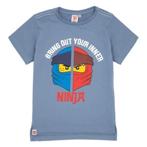 Lego Ninjago - T-Shirt für Jungen  kurzärmlig NS7384 (122) (Blau)