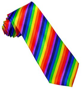 Regenbogen Krawatte - satin "RAINBOW TIE" - Widmann