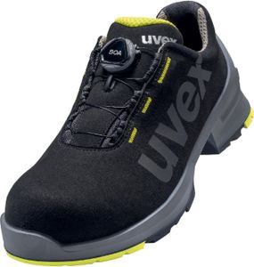 uvex 1 Halbschuhe S2 schwarz, gelb Weite 11 Gr. 43