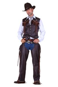 Herren Kostüm Western Cowboy Weste Karneval Fasching Gr.XL
