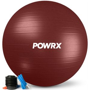 Gymnastikball Sitzball Anti-Burst inkl. Pumpe verschiedene Größen und Farben Farbe: Weinrot, Größe: 75 cm