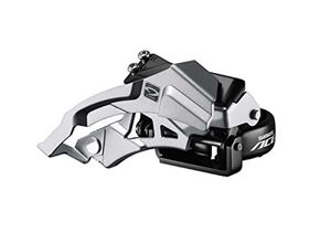 SHIMANO EFDM3000TSX6 Acera Umwerfer Acera FD-M3000, Top-Swing, Dual Pull, 31,8 mm, 66-69°, 9-fach, schwarz/silber